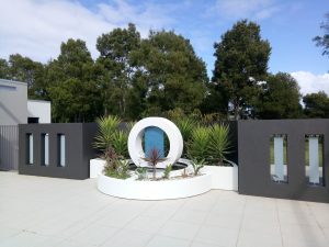 Painted water feature